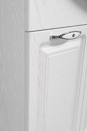 Stella Polare Зеркальный шкаф Кармела 90/С люкс белое серебро – фотография-10